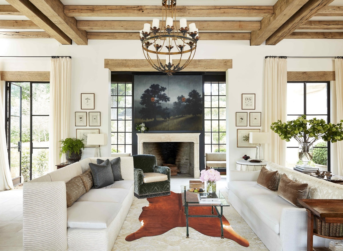 Solid Brown Cowhide Rug #B13950