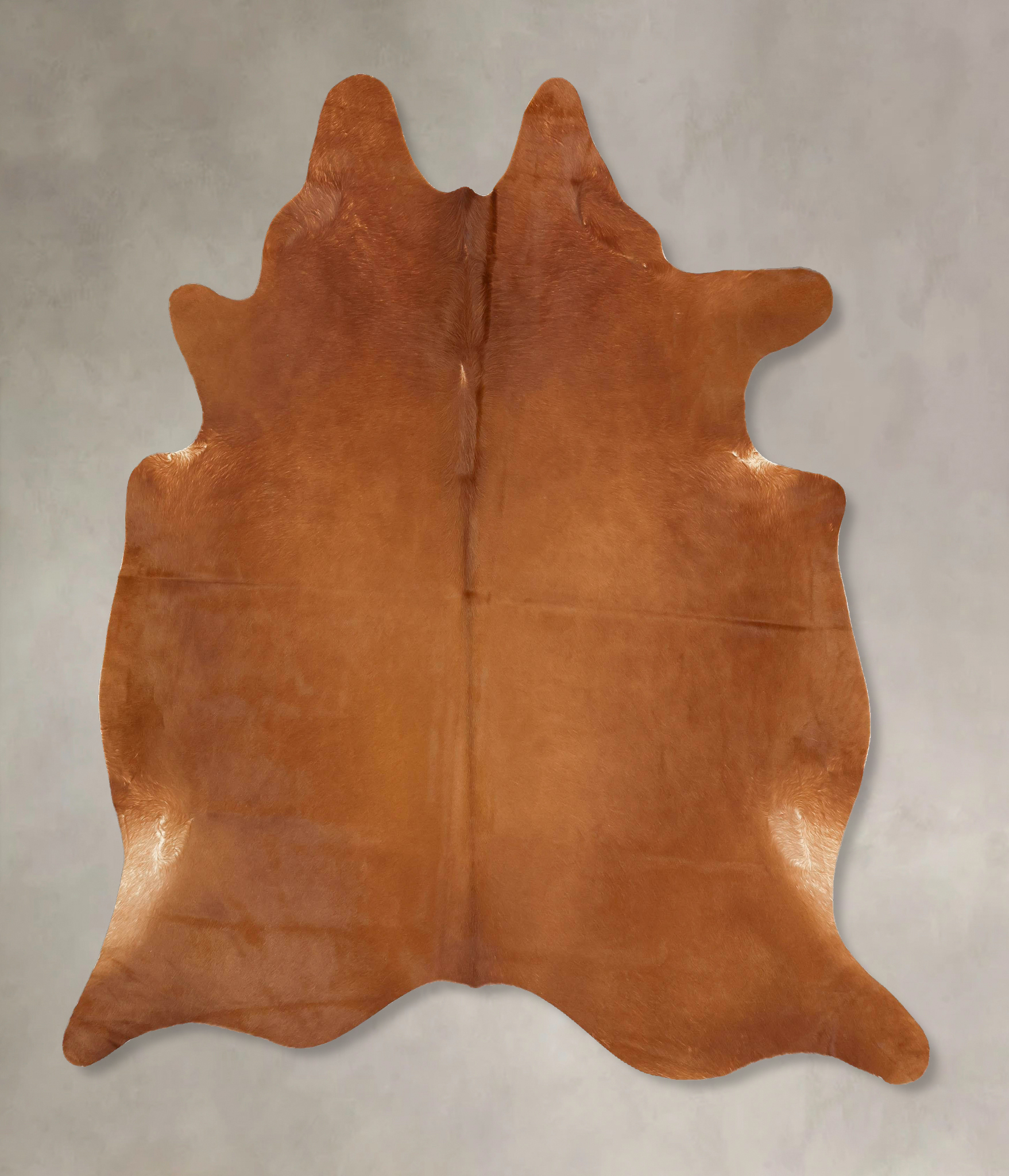 Solid Brown Cowhide Rug #B13951