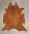 Solid Brown X-Large Brazilian Cowhide Rug 7'4