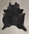 Solid Black XX-Large Brazilian Cowhide Rug 8'10
