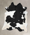 Black and White XX-Large Brazilian Cowhide Rug 8'4