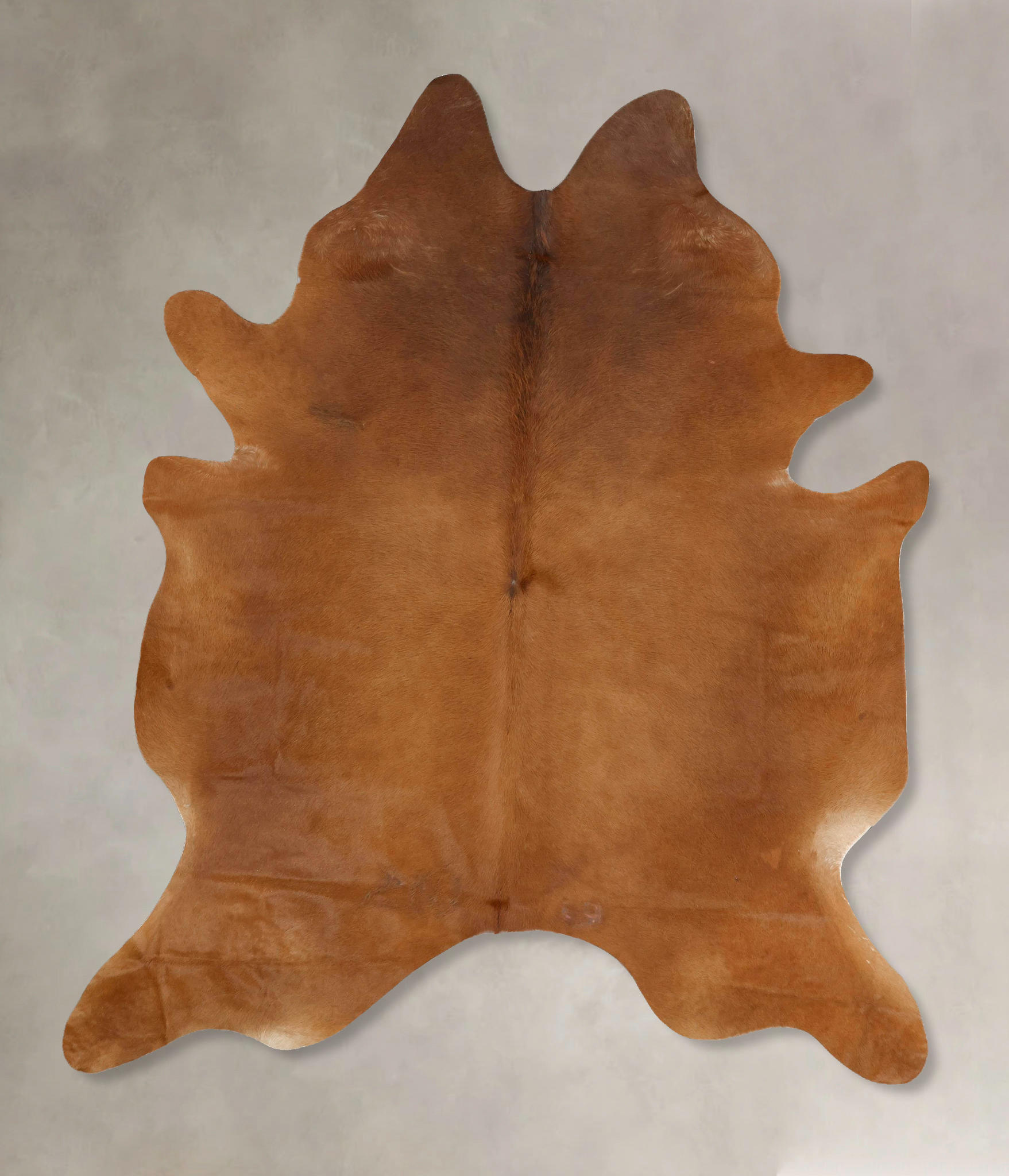 Solid Brown Cowhide Rug #B13969