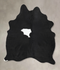 Black and White Large Brazilian Cowhide Rug 6'10