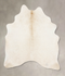 Ivory with Beige Large Brazilian Cowhide Rug 7'0