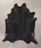 Solid Black XX-Large Brazilian Cowhide Rug 8'9