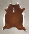 Brown and White Regular XX-Large Brazilian Cowhide Rug 8'7