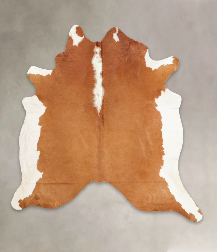 Hereford XX-Large Brazilian Cowhide Rug 8'2"H x 7'8"W #B1401 by Hudson Hides