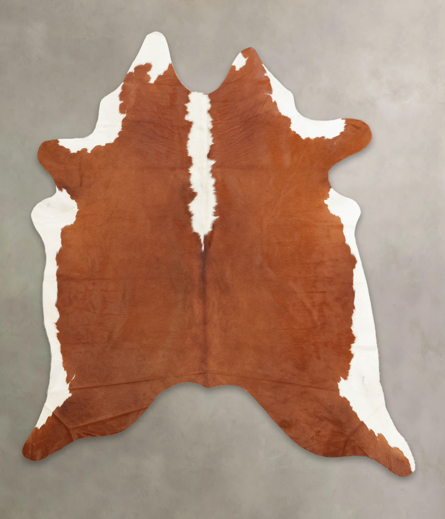 Hereford XX-Large Brazilian Cowhide Rug 7'10"H x 6'9"W #B1402 by Hudson Hides
