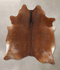 Solid Brown X-Large Brazilian Cowhide Rug 7'3
