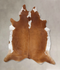 Brown and White Regular XX-Large Brazilian Cowhide Rug 8'3