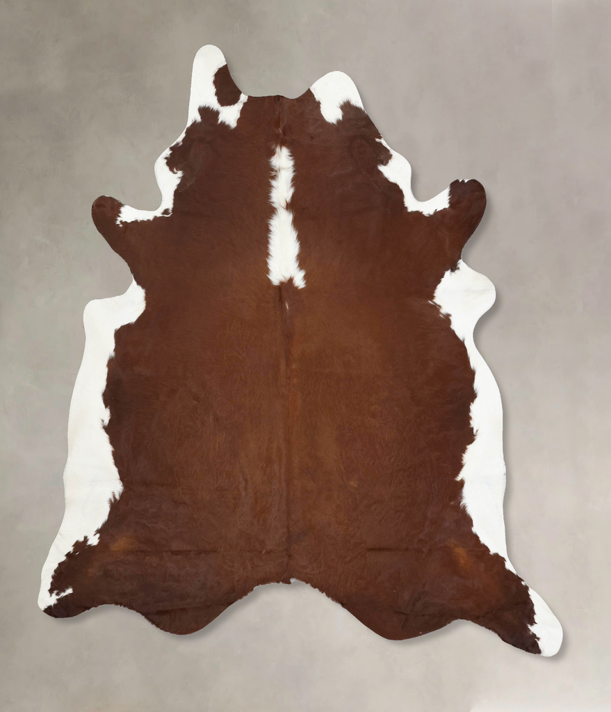 Hereford XX-Large Brazilian Cowhide Rug 7'11"H x 6'11"W #B14032 by Hudson Hides
