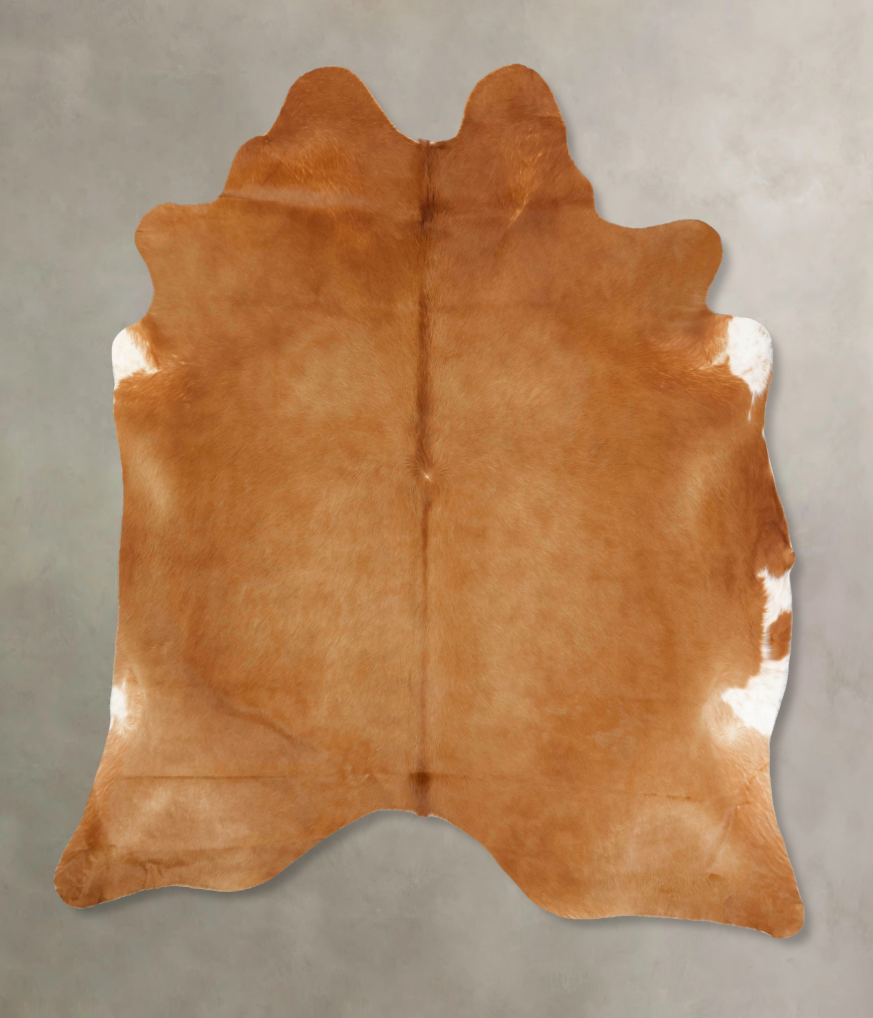 Solid Brown Cowhide Rug #B14037