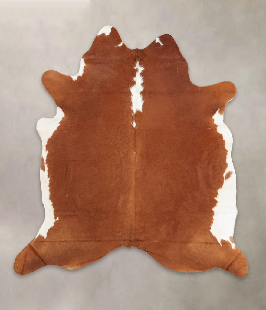 Hereford XX-Large Brazilian Cowhide Rug 7'6"H x 6'10"W #B1404 by Hudson Hides