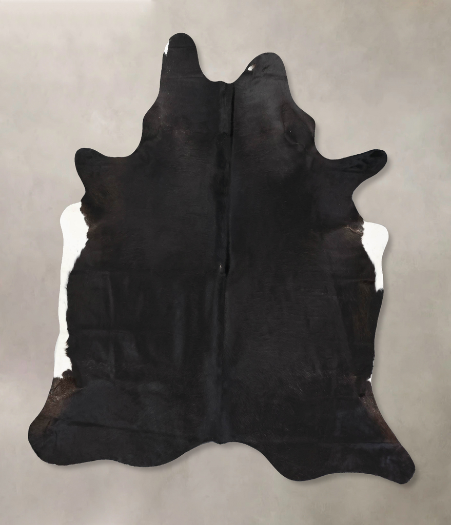 Black and White X-Large Brazilian Cowhide Rug 7'5"H x 6'4"W #B14040 by Hudson Hides
