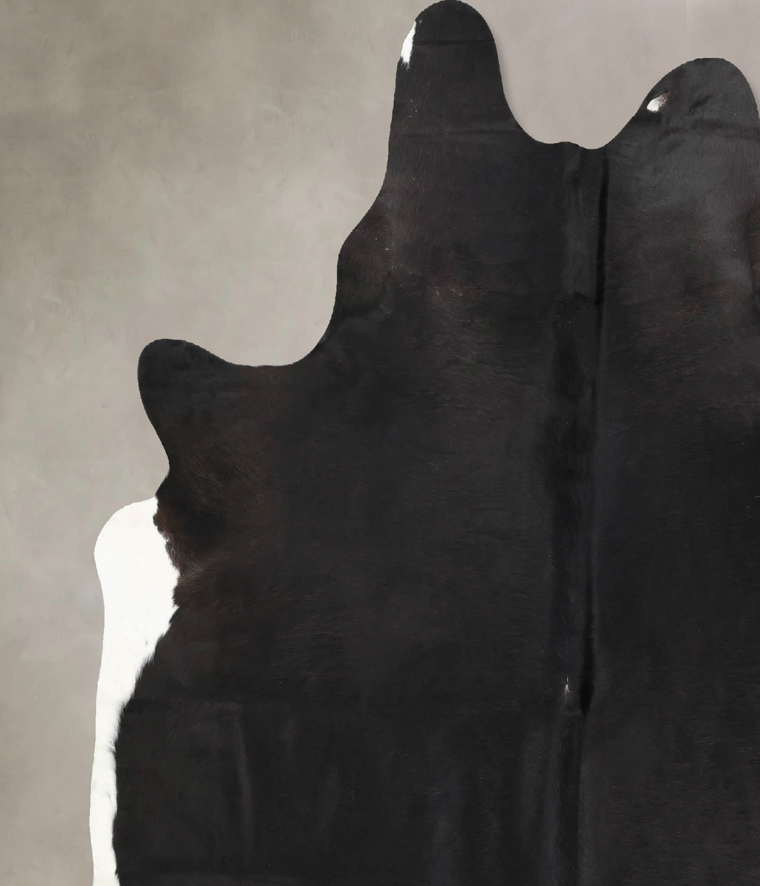 Black and White X-Large Brazilian Cowhide Rug 7'5"H x 6'4"W #B14040 by