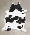 Black and White XX-Large Brazilian Cowhide Rug 9'0