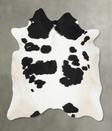 Black and White XX-Large Brazilian Cowhide Rug 7'11"H x 7'2"W #B14045 by Hudson Hides