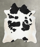 Black and White XX-Large Brazilian Cowhide Rug 7'11"H x 7'2"W #B14045 by Hudson Hides