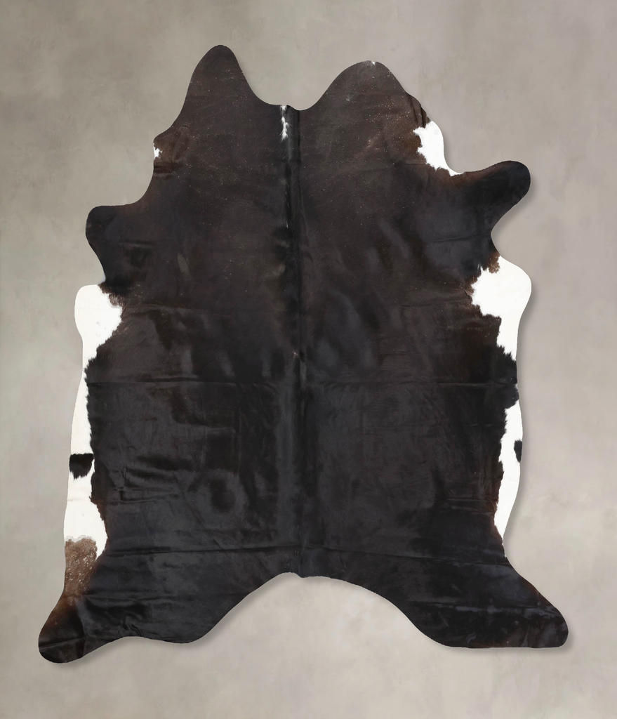 Black and White X-Large Brazilian Cowhide Rug 7'5"H x 6'6"W #B14054 by Hudson Hides