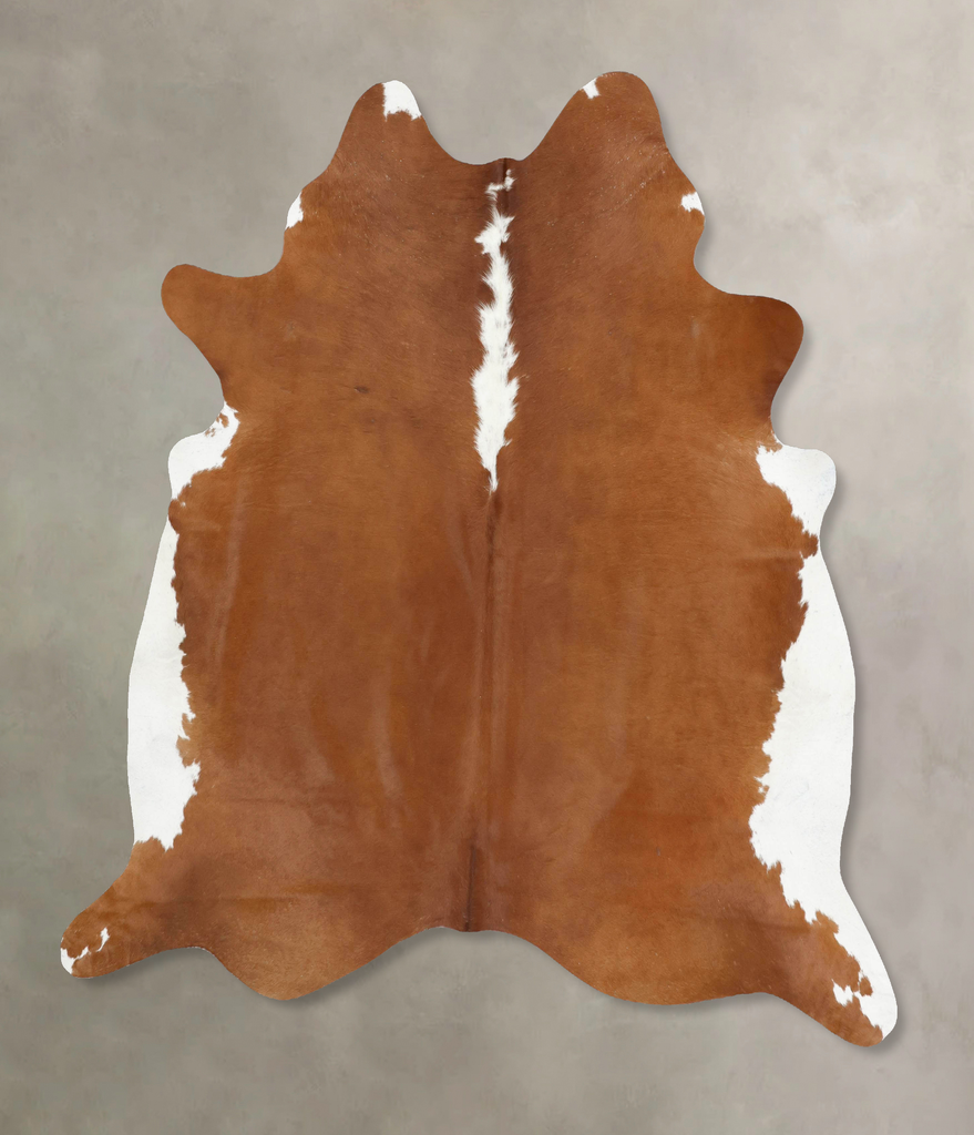 Hereford X-Large Brazilian Cowhide Rug 7'6"H x 6'6"W #B14061 by Hudson Hides
