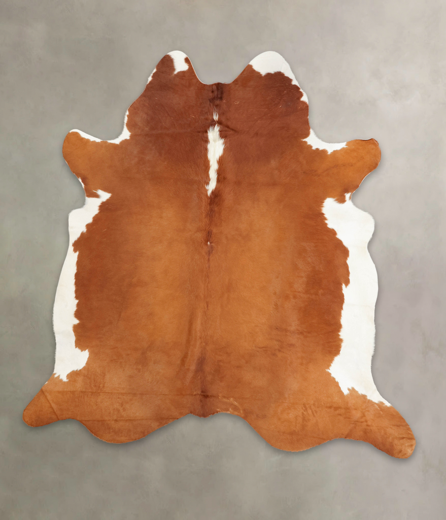 Hereford XX-Large Brazilian Cowhide Rug 7'9"H x 7'4"W #B1407 by Hudson Hides
