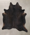 Solid Black X-Large Brazilian Cowhide Rug 7'9
