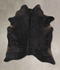 Solid Black X-Large Brazilian Cowhide Rug 7'7