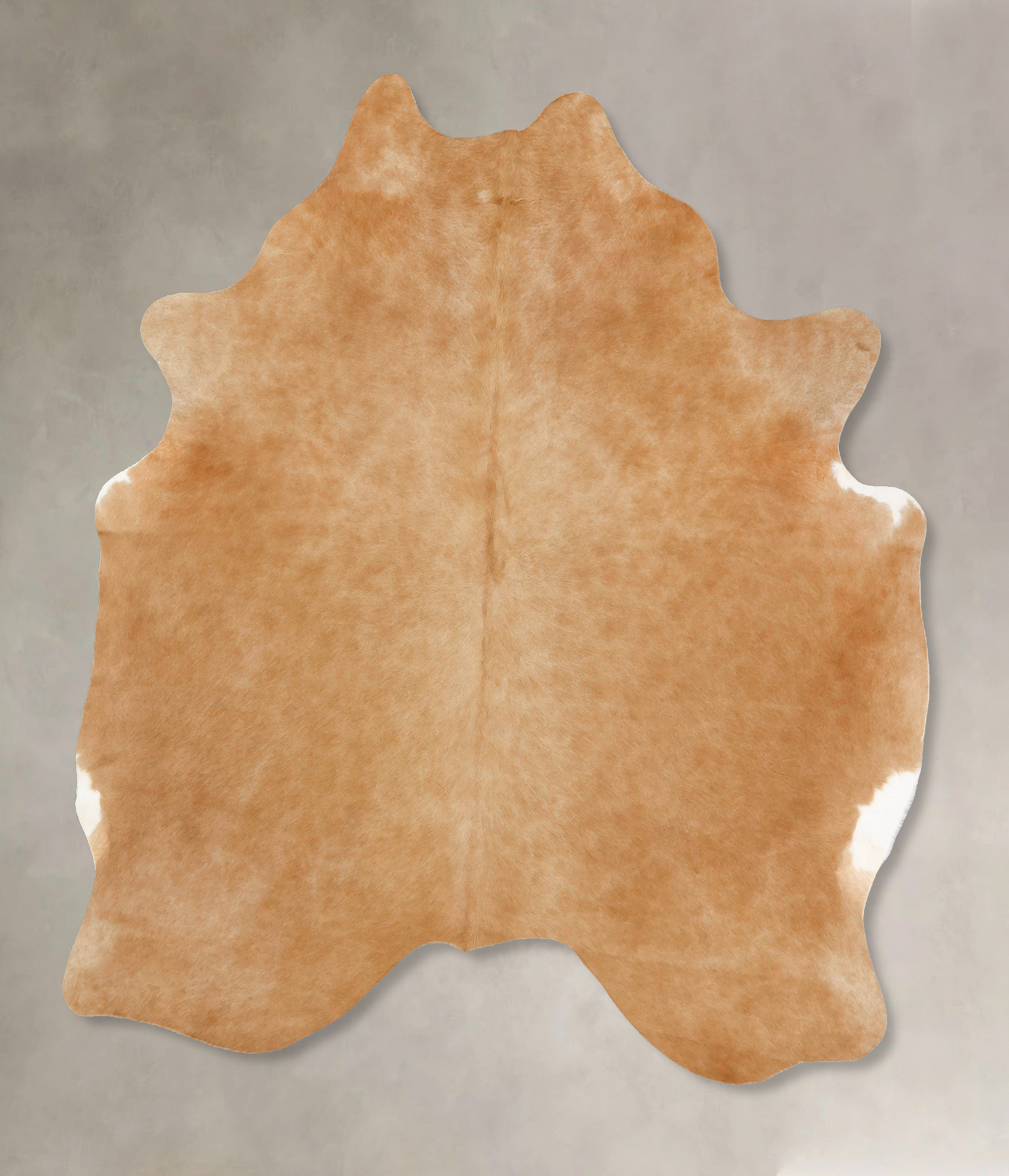 Solid Brown Cowhide Rug #B14084