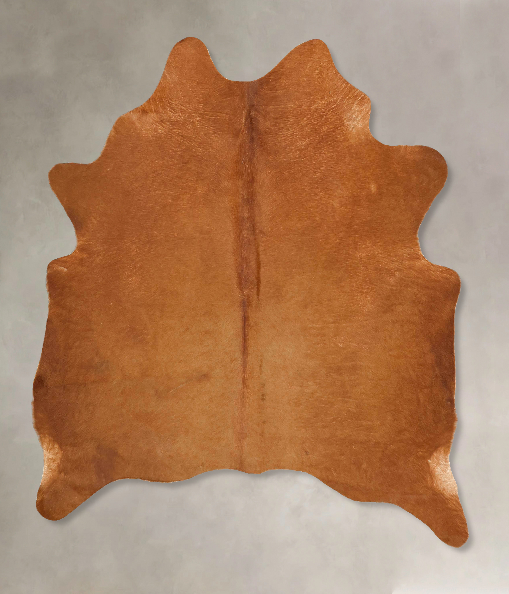Solid Brown Cowhide Rug #B14085