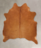 Solid Brown Large Brazilian Cowhide Rug 6'7