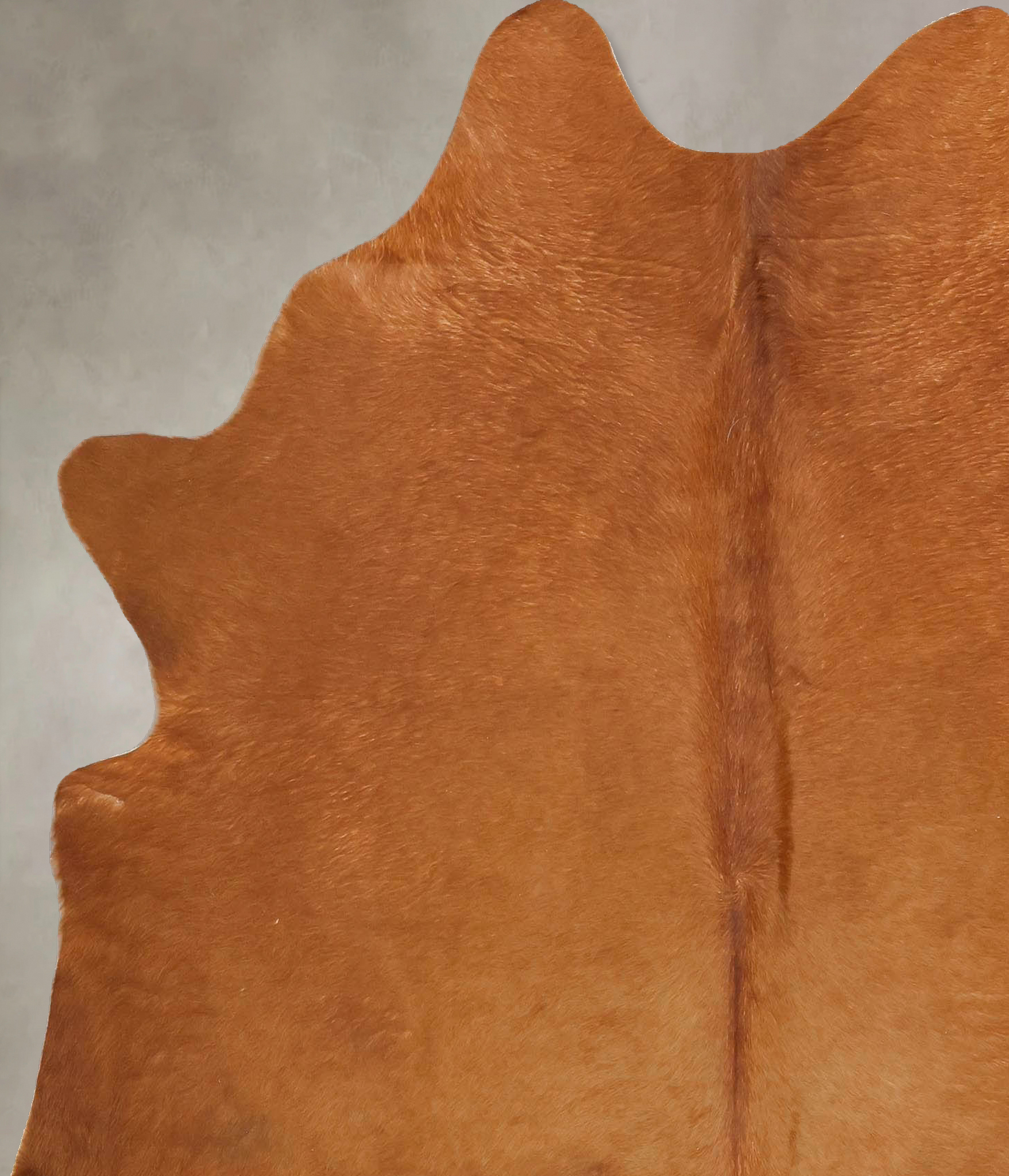Solid Brown Cowhide Rug #B14085