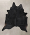 Solid Black XX-Large Brazilian Cowhide Rug 8'3