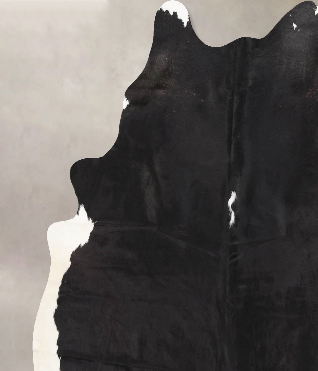 Black and White X-Large Brazilian Cowhide Rug 7'7"H x 6'5"W #B14093 by