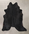 Solid Black X-Large Brazilian Cowhide Rug 7'6