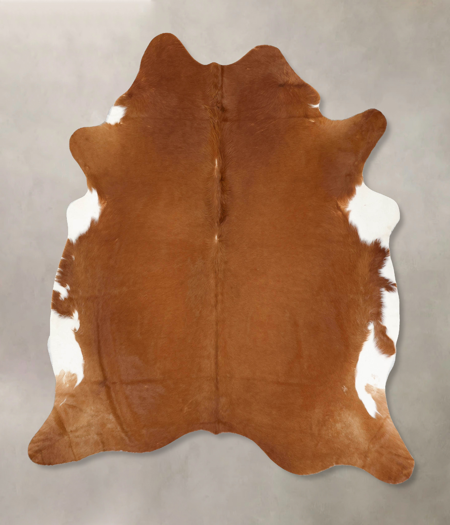 Solid Brown Cowhide Rug #B14106
