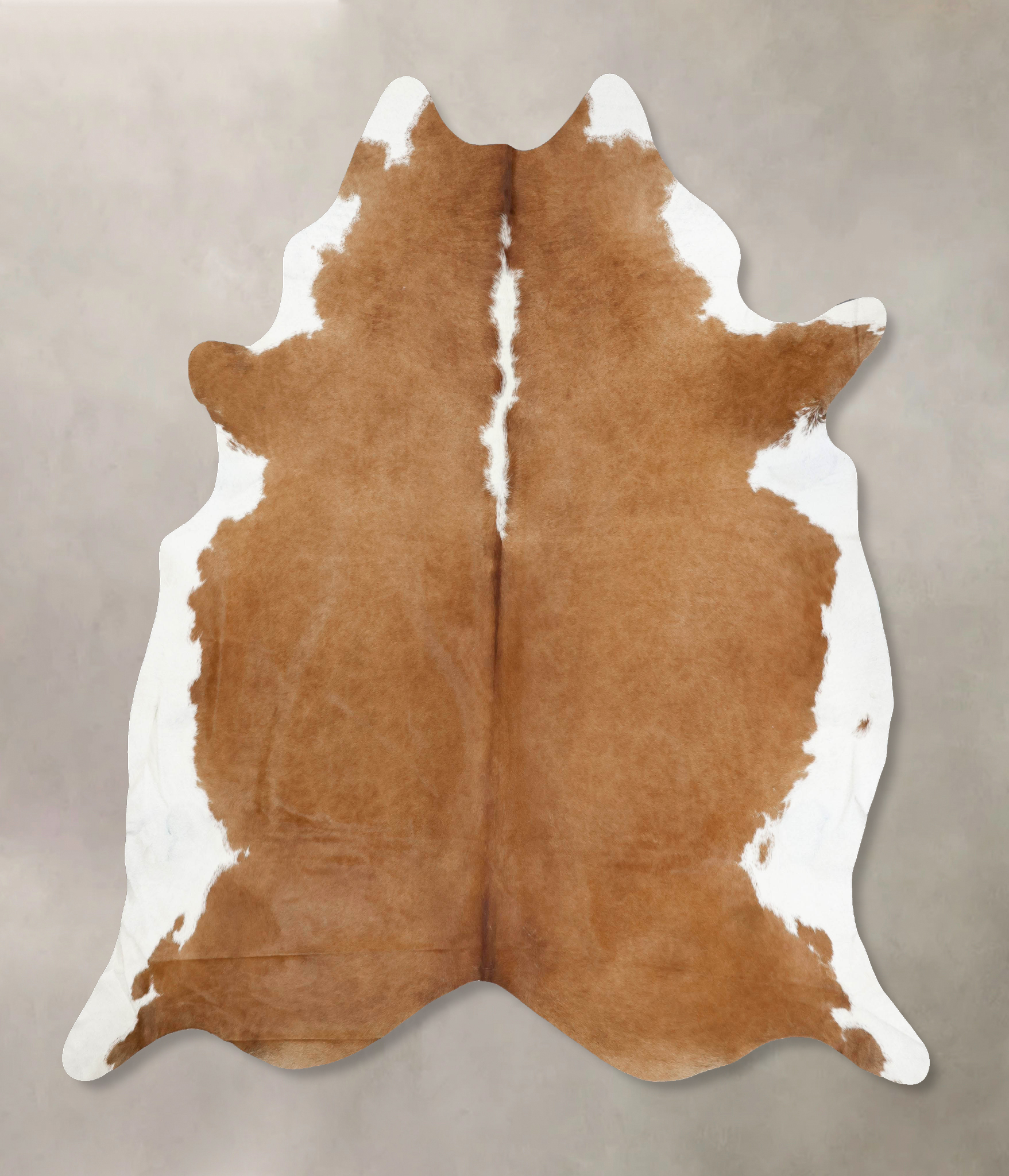 Brown and White Regular Cowhide Rug #B14109