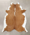Brown and White Regular XX-Large Brazilian Cowhide Rug 8'8