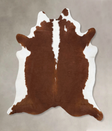 Hereford XX-Large Brazilian Cowhide Rug 8'1"H x 7'5"W #B14116 by Hudson Hides