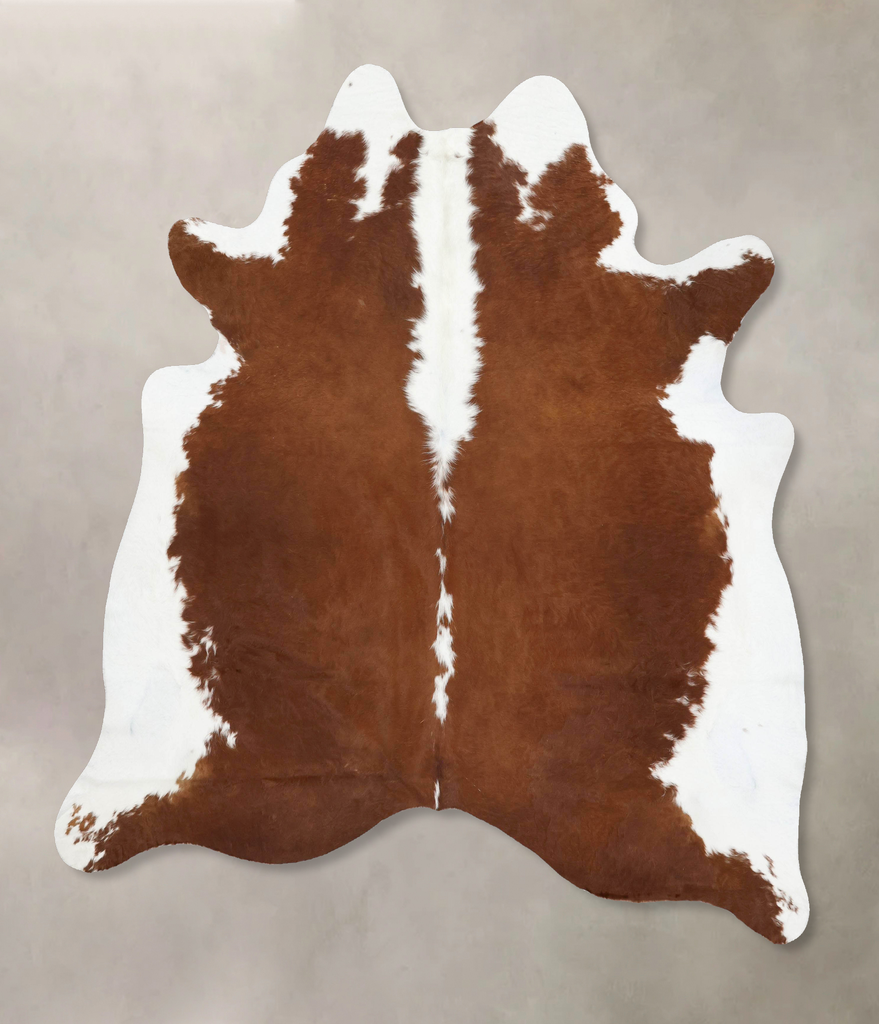 Hereford XX-Large Brazilian Cowhide Rug 7'10"H x 6'8"W #B14117 by Hudson Hides