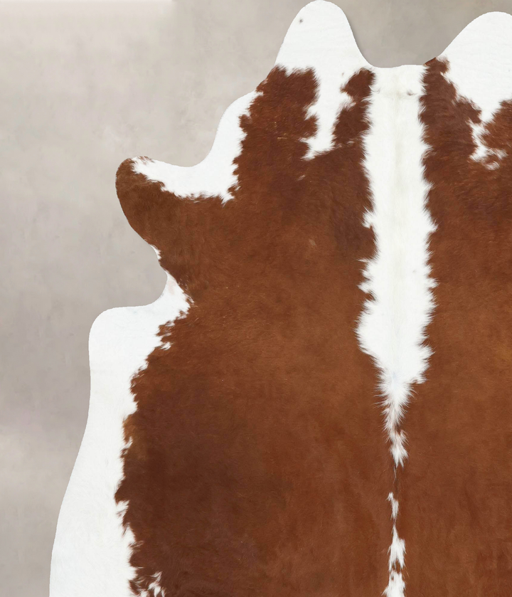 Hereford XX-Large Brazilian Cowhide Rug 7'10"H x 6'8"W #B14117 by Hudson Hides