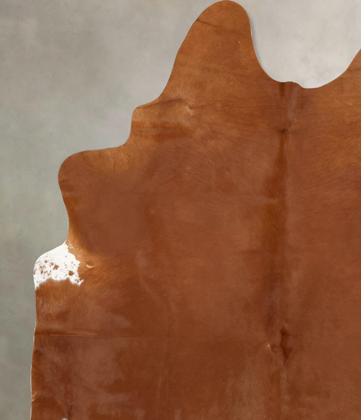 Solid Brown X-Large Brazilian Cowhide Rug 7'8"H x 5'9"W #B14121 by Hudson Hides
