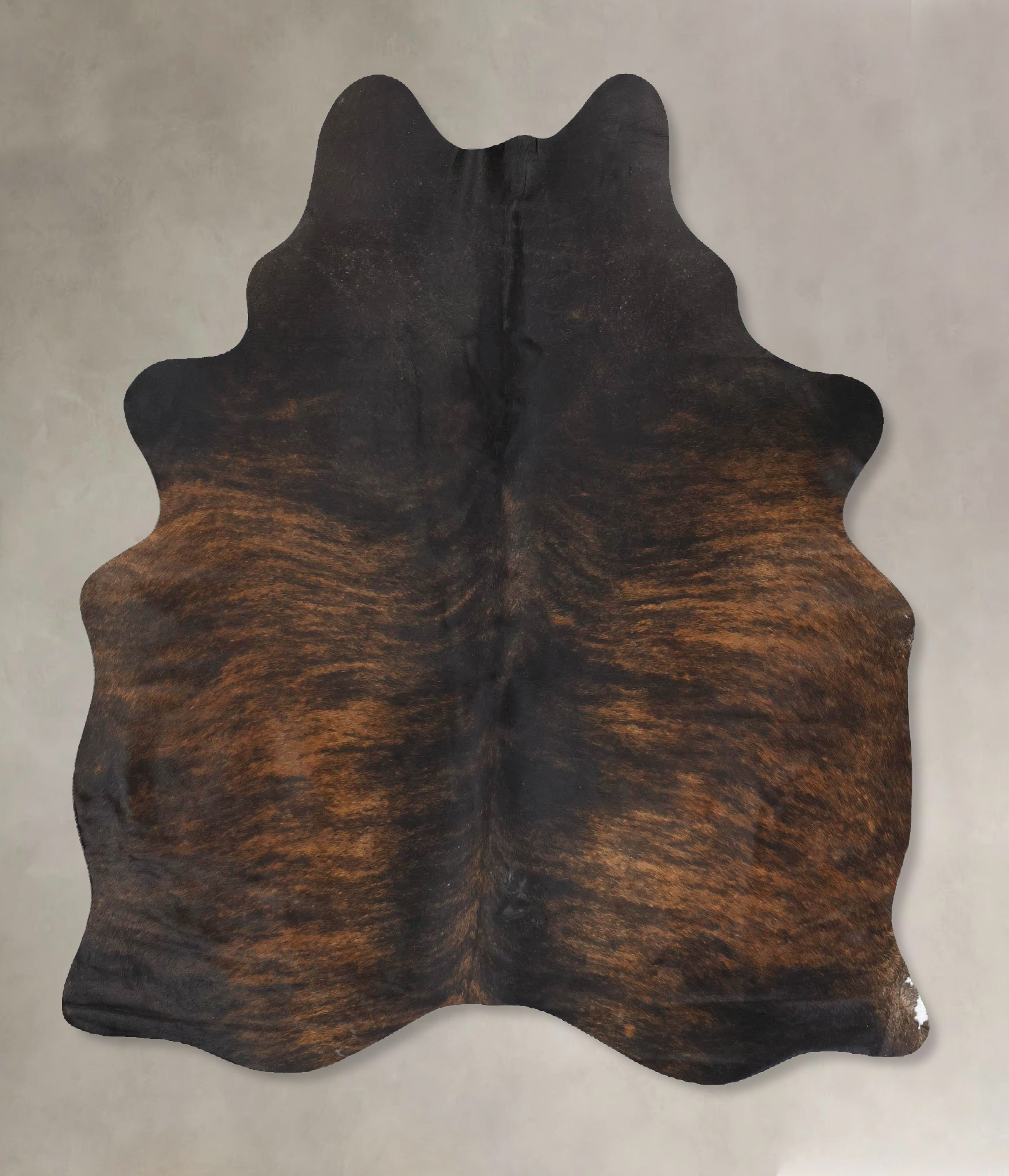 Dark Brindle Cowhide Rug #B14125