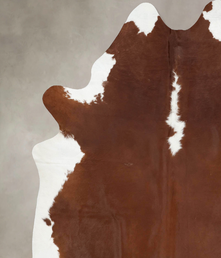 Hereford XX-Large Brazilian Cowhide Rug 8'8"H x 7'6"W #B14131 by Hudson Hides