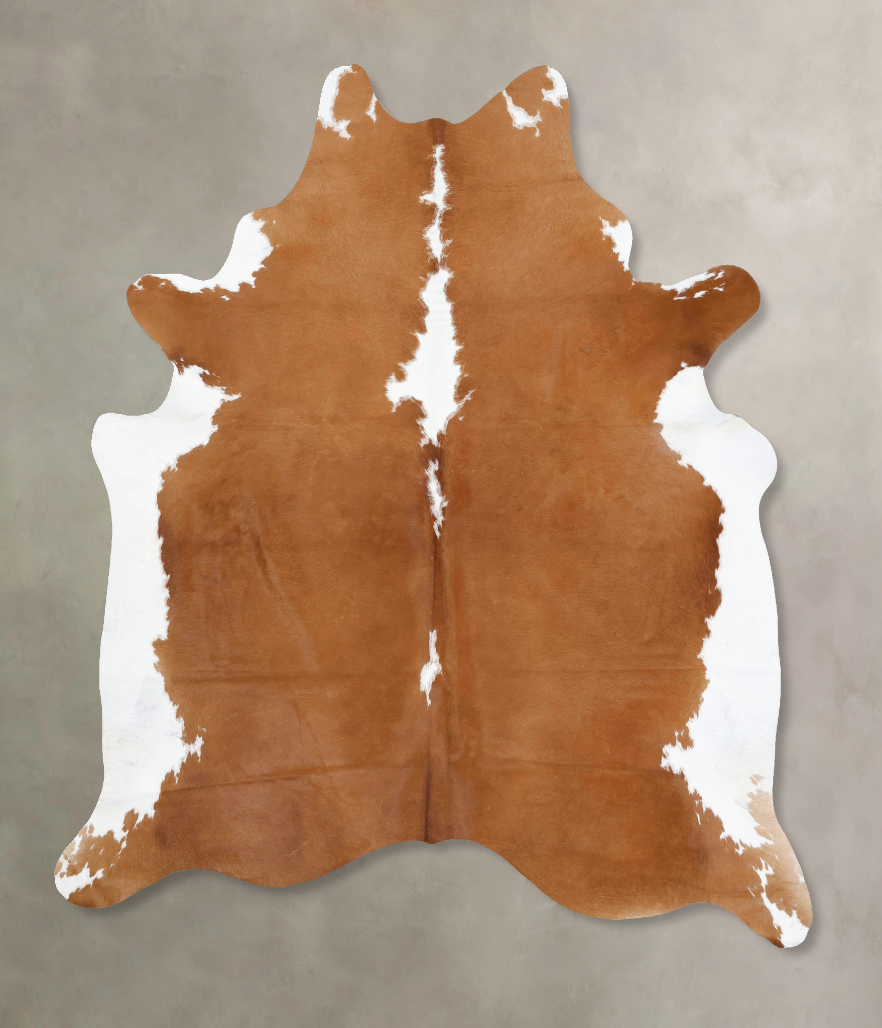 Brown and White Regular Cowhide Rug #B14132