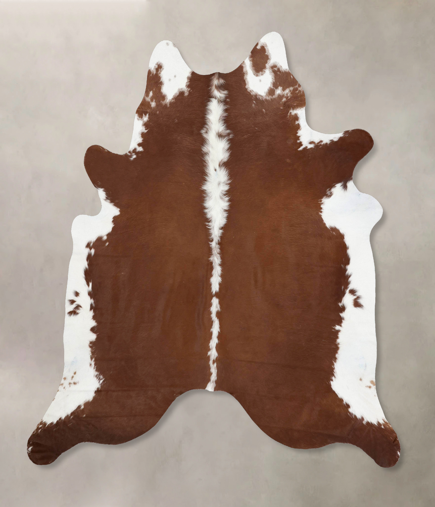 Hereford XX-Large Brazilian Cowhide Rug 7'10"H x 7'0"W #B14135 by Hudson Hides