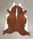 Hereford XX-Large Brazilian Cowhide Rug 7'8"H x 6'10"W #B14138 by Hudson Hides
