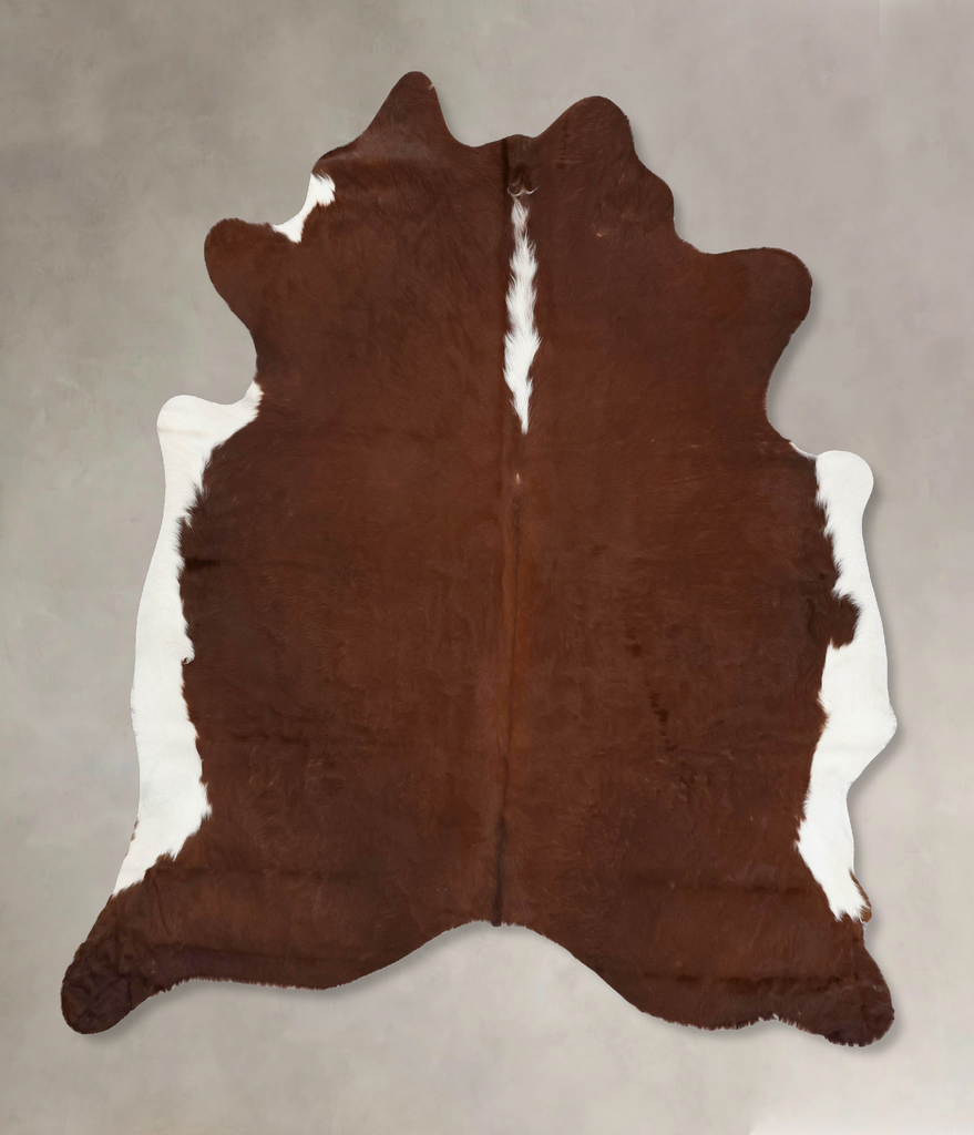 Hereford X-Large Brazilian Cowhide Rug 7'0"H x 6'7"W #B14139 by Hudson Hides