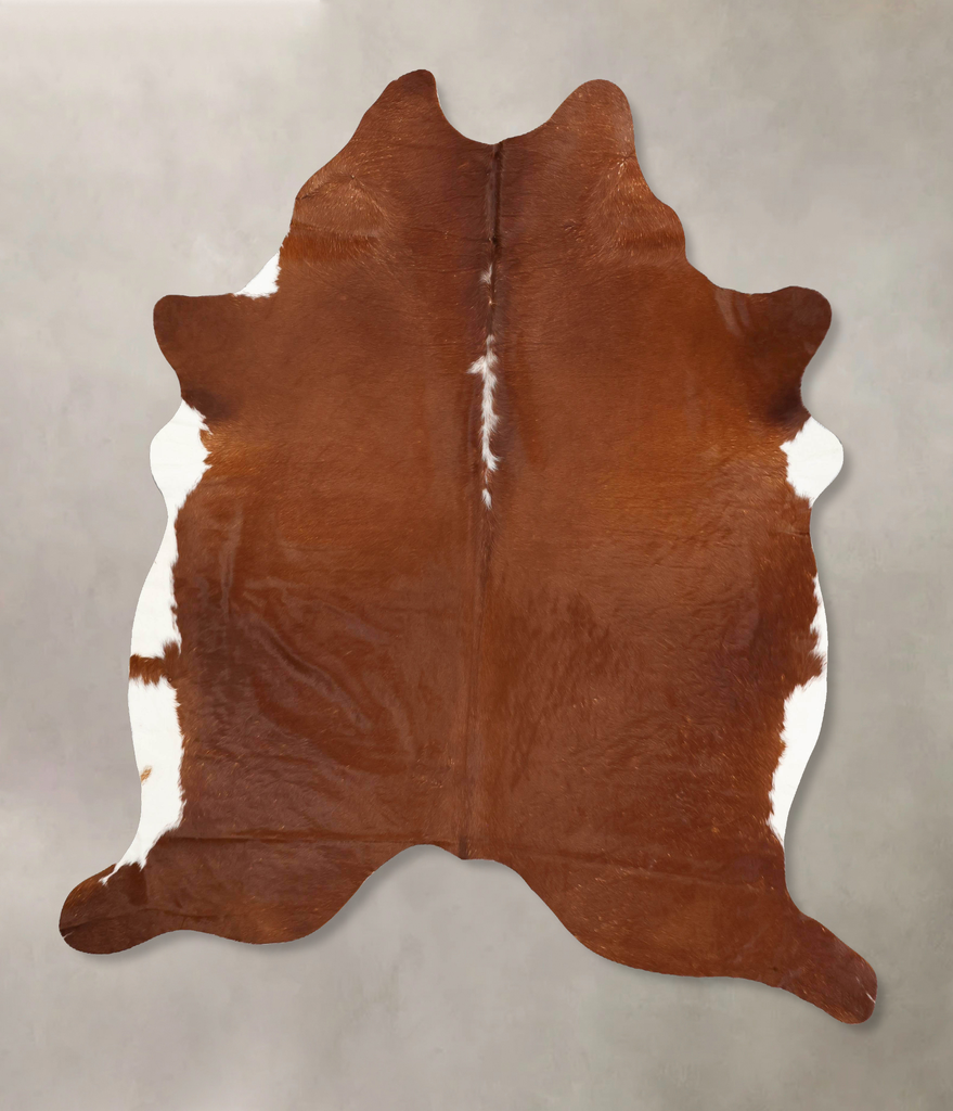 Hereford XX-Large Brazilian Cowhide Rug 8'0"H x 7'2"W #B14140 by Hudson Hides