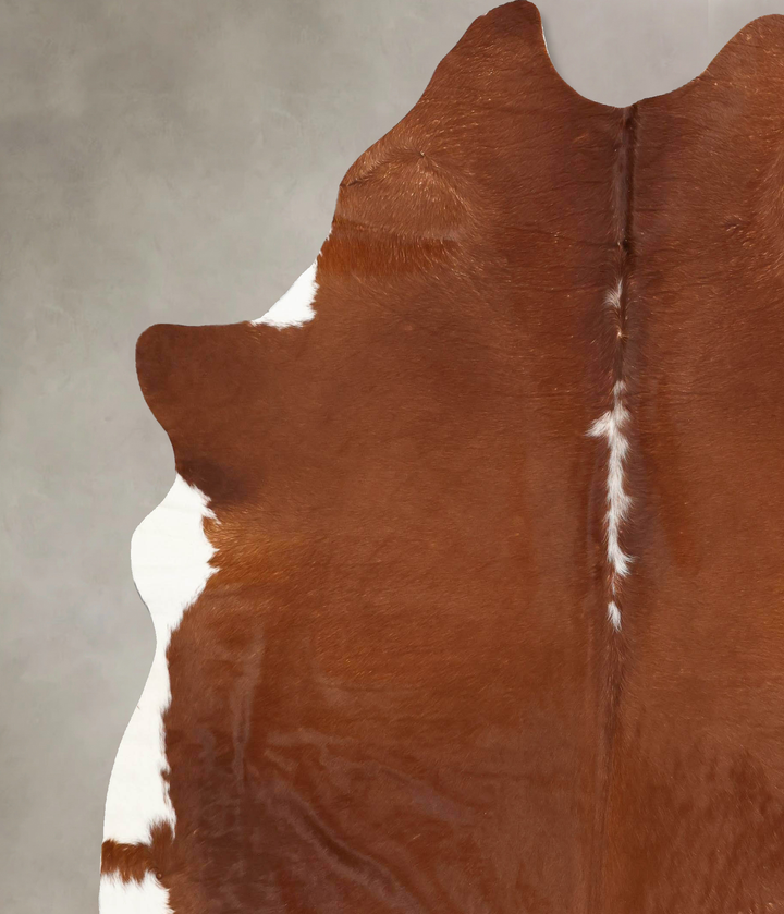 Hereford XX-Large Brazilian Cowhide Rug 8'0"H x 7'2"W #B14140 by Hudson Hides