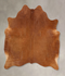 Solid Brown Large Brazilian Cowhide Rug 6'2